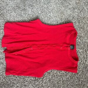Women’s Red Sleeveless Shirt